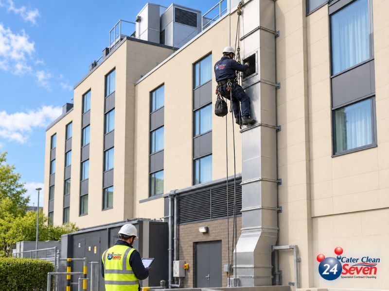 Hotel Kitchen Extract Cleaning: Overcoming Difficult Access Across Multiple Sites